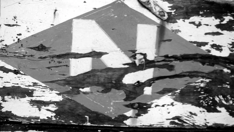 Historic black and white photo of vintage Currumbin Minerals signage